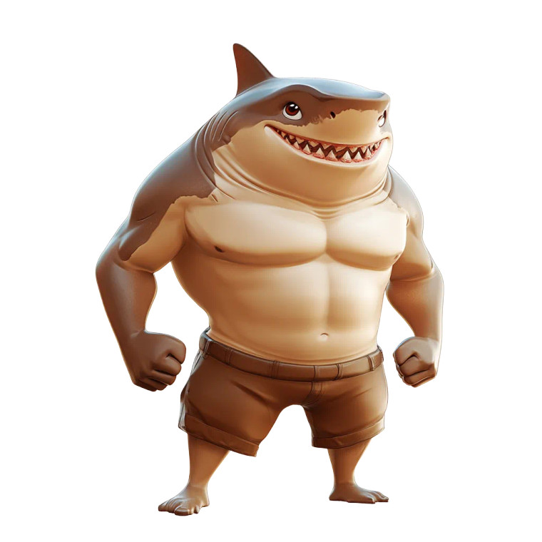 Realistic Bull Shark Abs Vinyl Car Decal Sticker – Waterproof & UV-Resistant 4.0"