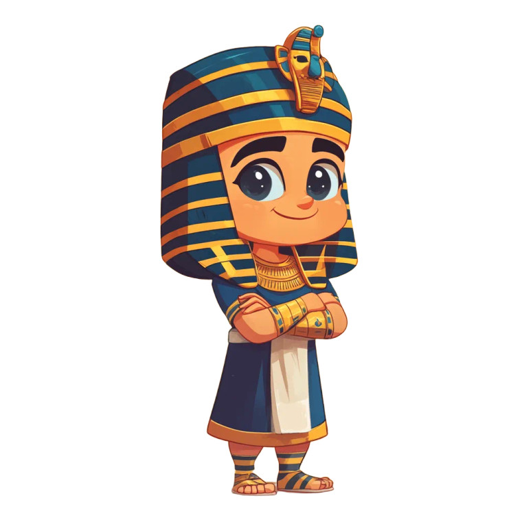 Reddit Avatar Egyptian Pharaoh Vinyl Car Decal Sticker – Waterproof & UV-Resistant 4.0"