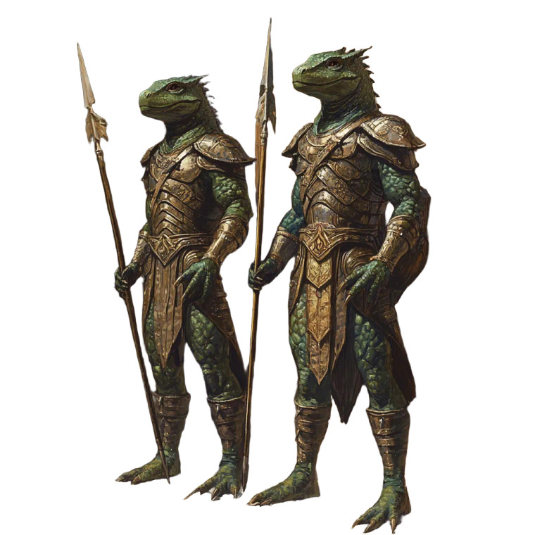 Reptilian Warriors Bronze Armor Vinyl Car Decal Sticker – Waterproof & UV-Resistant 4.0"