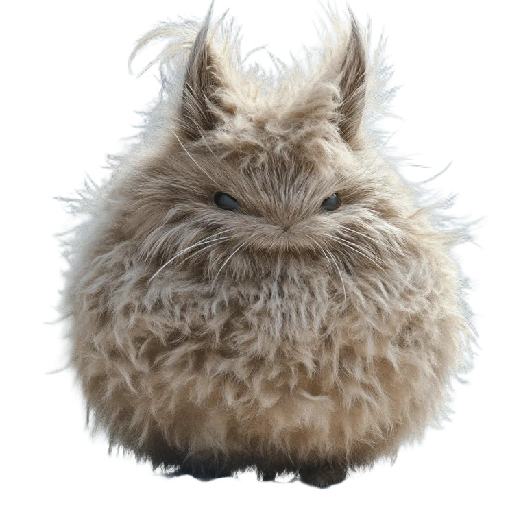 Round Fluffy Shushanchik Vinyl Car Decal Sticker – Waterproof & UV-Resistant 4.0"