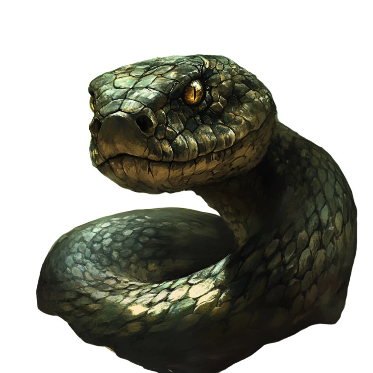 Rugged Druid Snake Vinyl Car Decal Sticker – Waterproof & UV-Resistant 4.0"