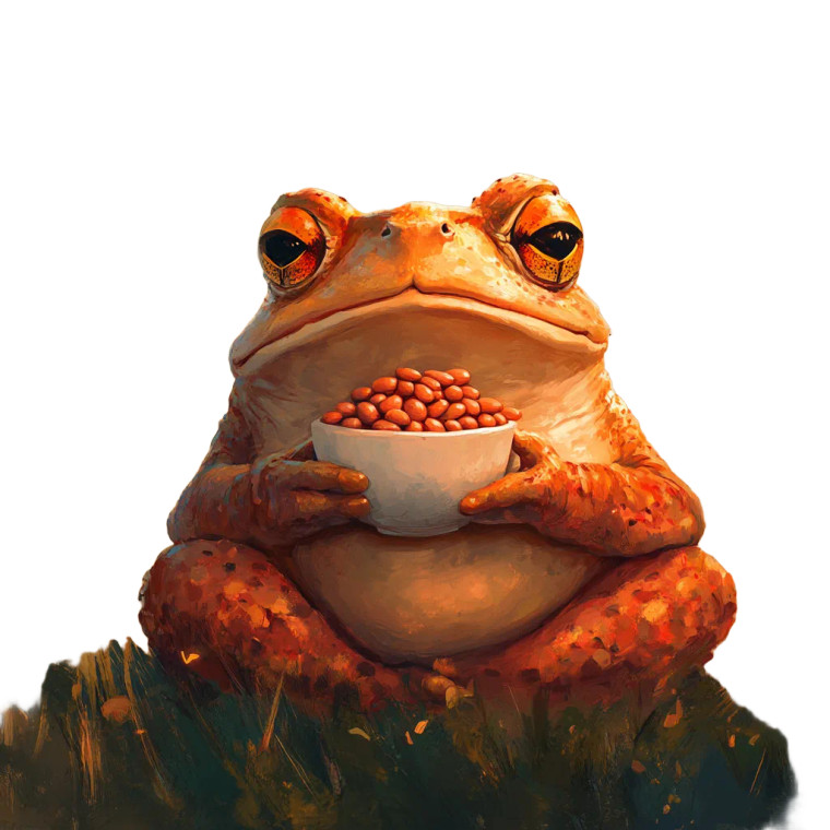 Sad Toad Baked Beans Vinyl Car Decal Sticker – Waterproof & UV-Resistant 4.0"