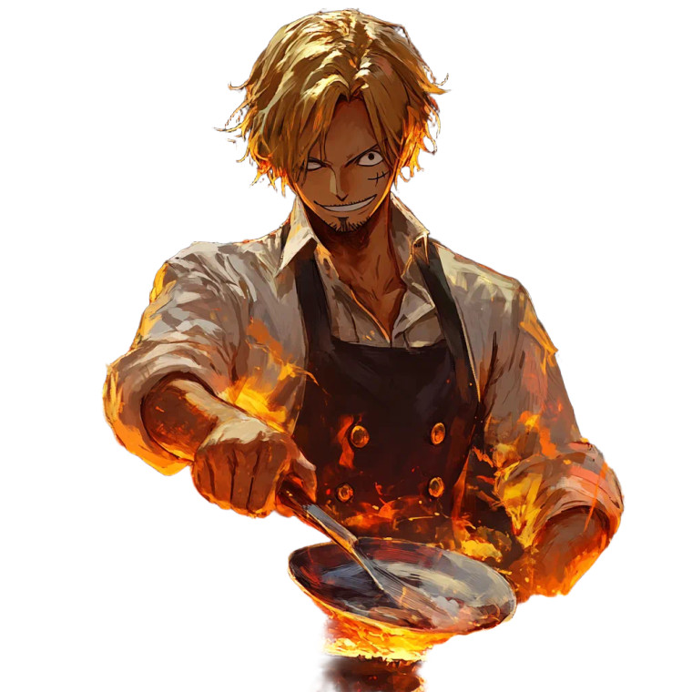 Sanji Chef One Piece Vinyl Car Decal Sticker – Waterproof & UV-Resistant 4.0"