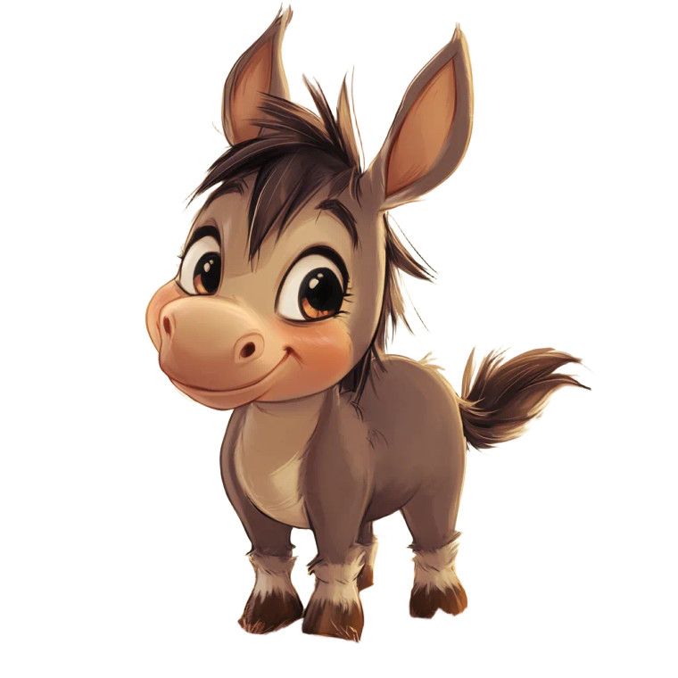 Shrek Donkey Chibi Vinyl Car Decal Sticker – Waterproof & UV-Resistant 4.0"