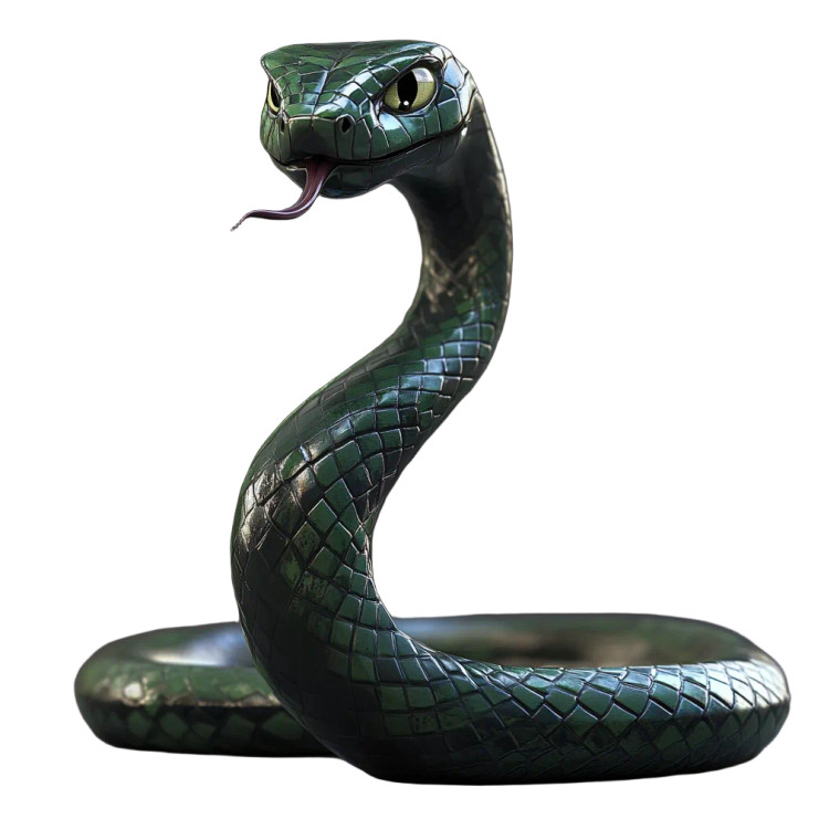 Sinister Serpent Character Vinyl Car Decal Sticker – Waterproof & UV-Resistant 4.0"