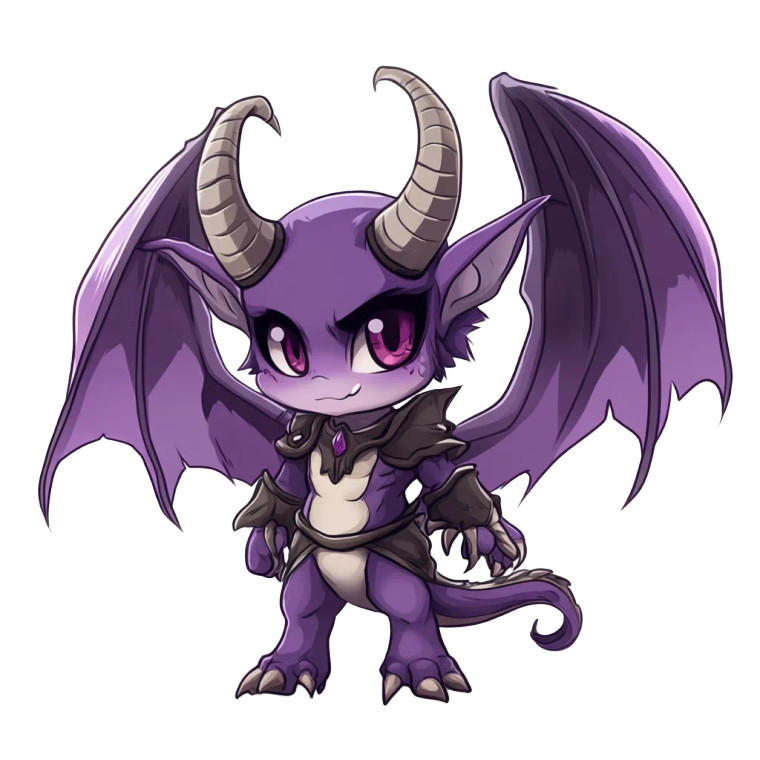 Slaanesh Vtuber Chibi Demon Vinyl Car Decal Sticker – Waterproof & UV-Resistant 4.0"