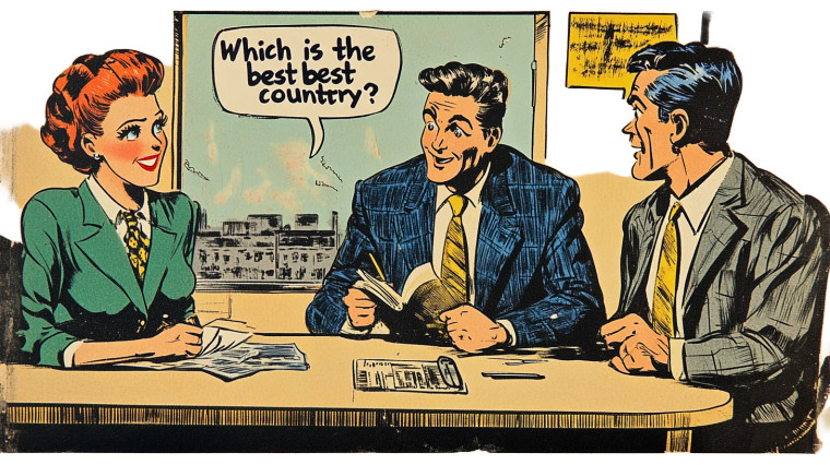 1950S Tax Meetings Comic Vinyl Car Decal Sticker – Waterproof & UV-Resistant 7.14"