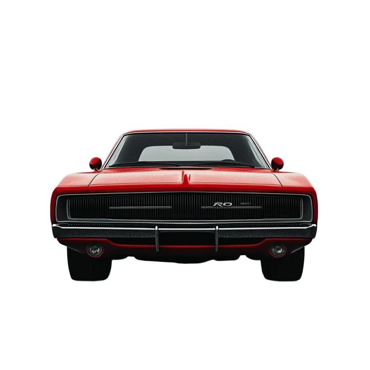 1970 Dodge Charger Rt Red Vinyl Car Decal Sticker – Waterproof & UV-Resistant 4.0"