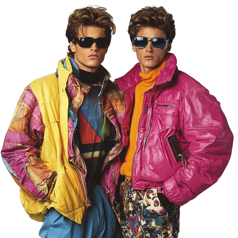 80S Male Fashion Vinyl Car Decal Sticker – Waterproof & UV-Resistant 4.0"