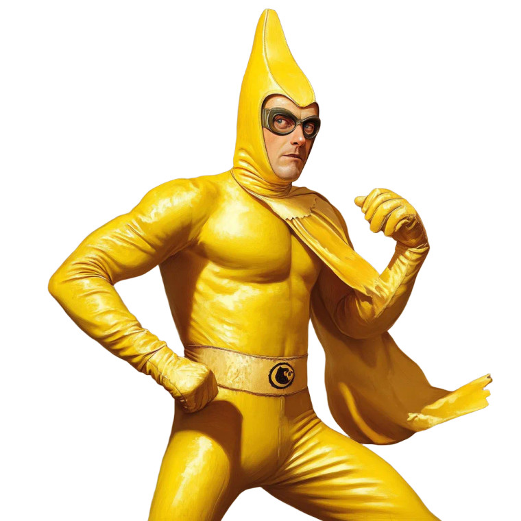 Banana Man Vinyl Car Decal Sticker – Waterproof & UV-Resistant 4.0"