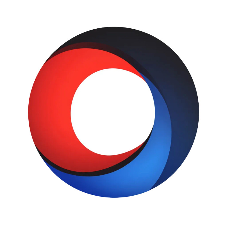 Circle Logo Korea Red Blue Vinyl Car Decal Sticker – Waterproof & UV-Resistant 4.0"