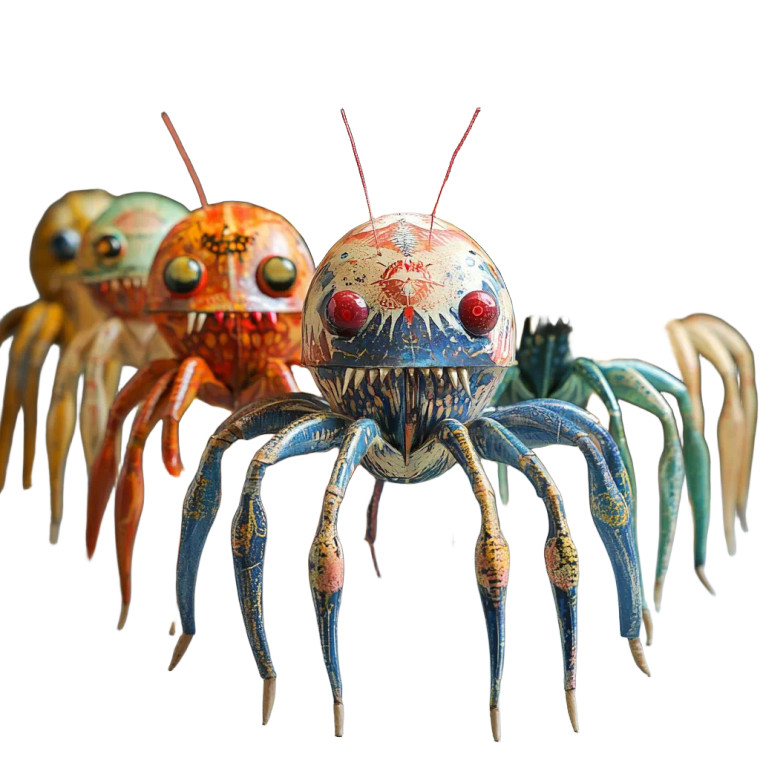 Creepy Crawlers Vinyl Car Decal Sticker – Waterproof & UV-Resistant 4.0"