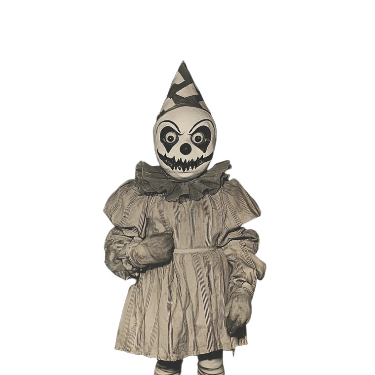 Creepy Vintage Halloween Costume Vinyl Car Decal Sticker – Waterproof & UV-Resistant 4.0"