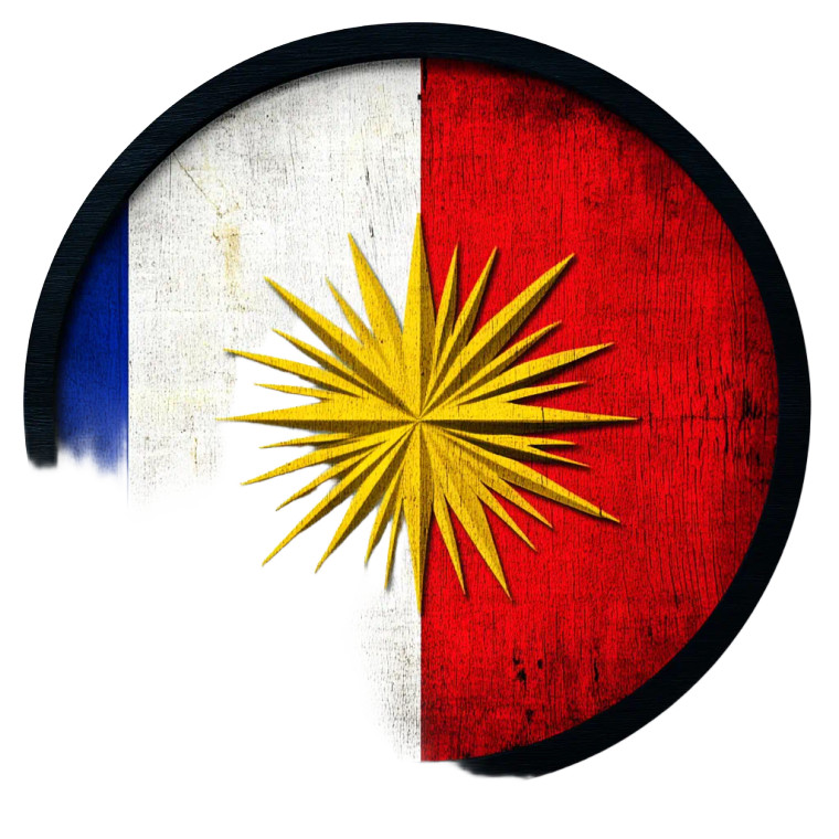 Filipino Flag Circle Vinyl Car Decal Sticker – Waterproof & UV-Resistant 4.0"