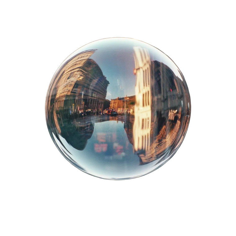 Giant Bubble Cityscape Vinyl Car Decal Sticker – Waterproof & UV-Resistant 4.0"