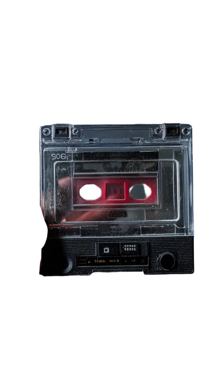 Hand Cassette Player Black Vinyl Car Decal Sticker – Waterproof & UV-Resistant 4.0"
