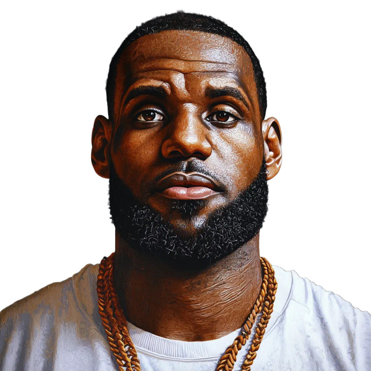 Lebron James Portrait High Res Vinyl Car Decal Sticker – Waterproof & UV-Resistant 4.0"