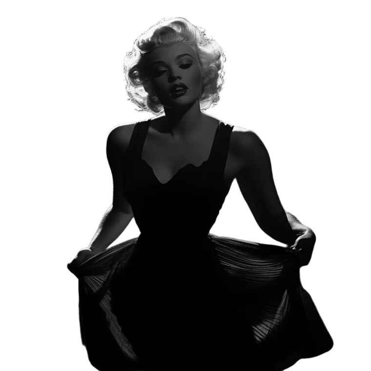 Marilyn Monroe Skirt Grab Vinyl Car Decal Sticker – Waterproof & UV-Resistant 4.0"