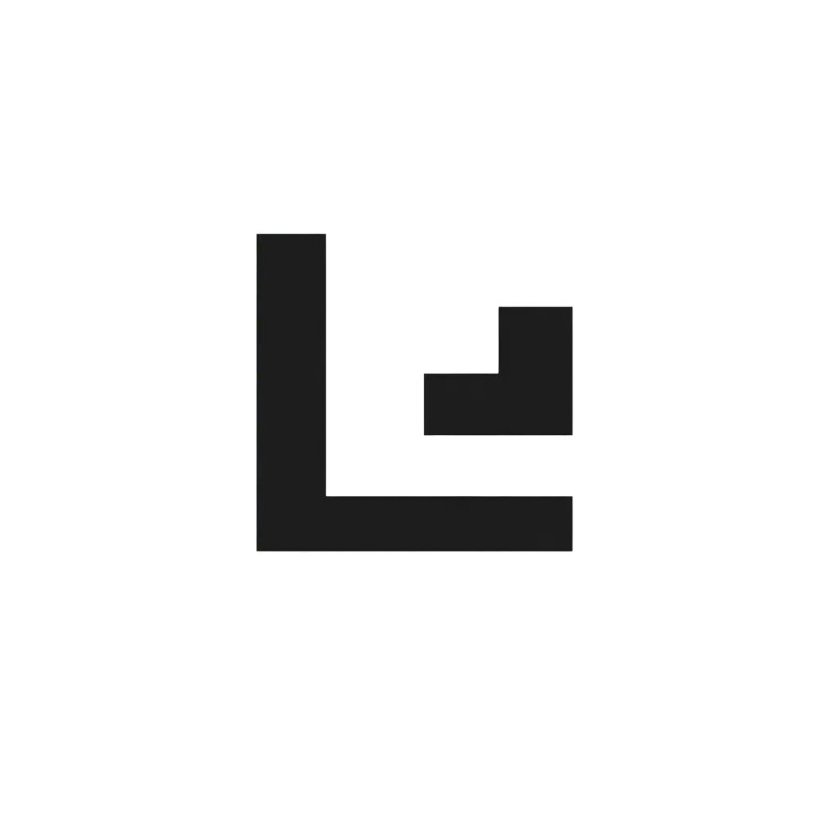 Modern L Logo Repair Vinyl Car Decal Sticker – Waterproof & UV-Resistant 4.0"