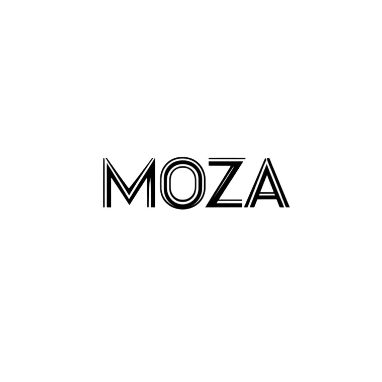Modern Moza Logo Vinyl Car Decal Sticker – Waterproof & UV-Resistant 4.0"