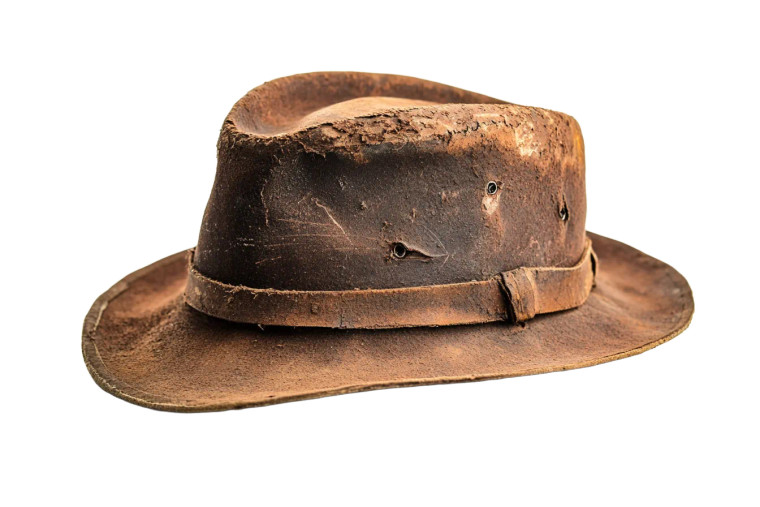 Old Hat White Background Vinyl Car Decal Sticker – Waterproof & UV-Resistant 6.0"