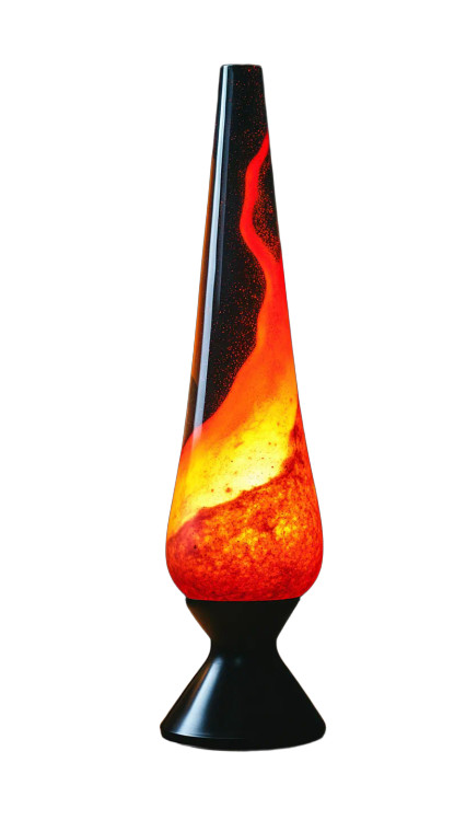Red Orange Lava Lamp Vinyl Car Decal Sticker – Waterproof & UV-Resistant 4.0"