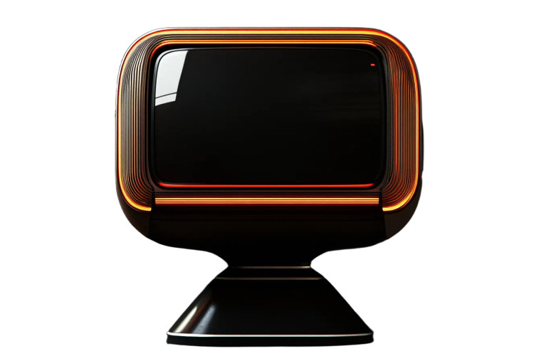 Retro Futuristic Television Vinyl Car Decal Sticker – Waterproof & UV-Resistant 6.0"