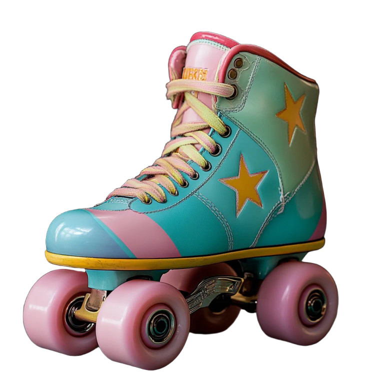 Roller Skates Vinyl Car Decal Sticker – Waterproof & UV-Resistant 4.0"