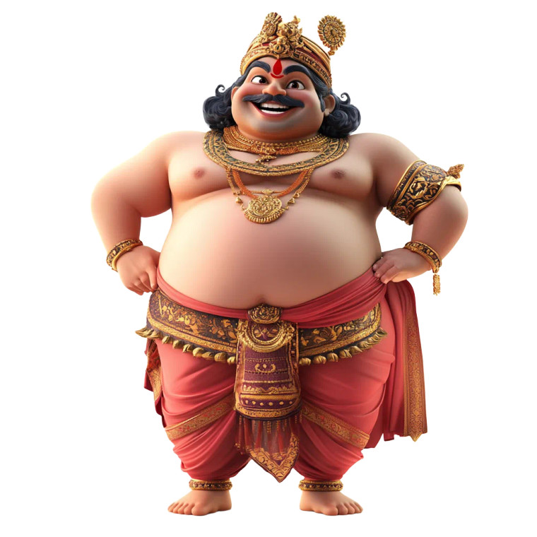 South Indian King Mahabali Vinyl Car Decal Sticker – Waterproof & UV-Resistant 4.0"