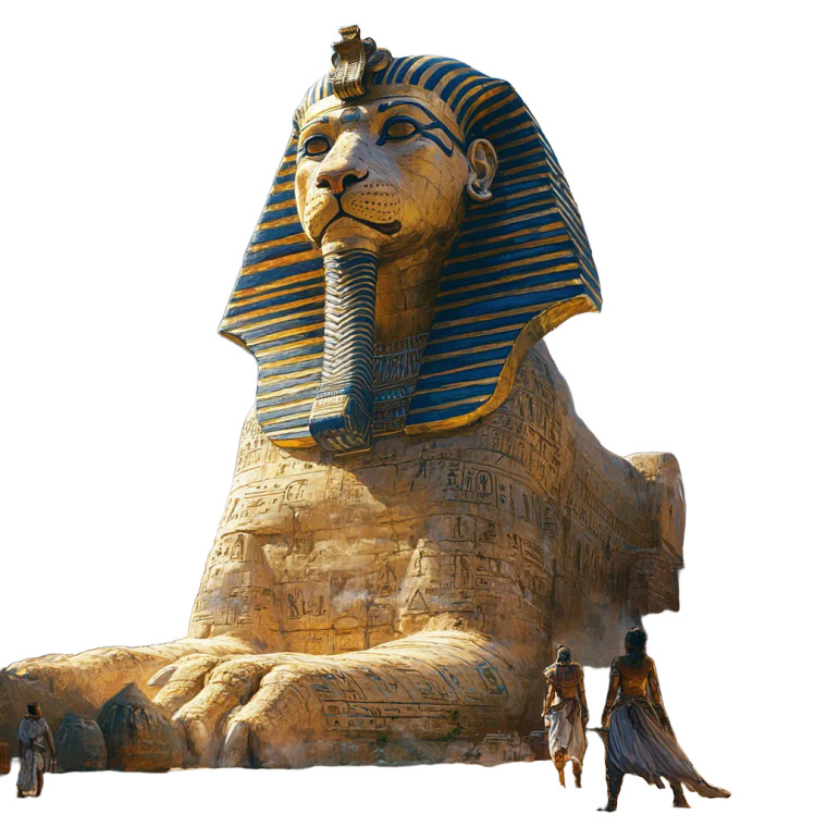 Sphinx Pharaon Moisei Vinyl Car Decal Sticker – Waterproof & UV-Resistant 4.0"