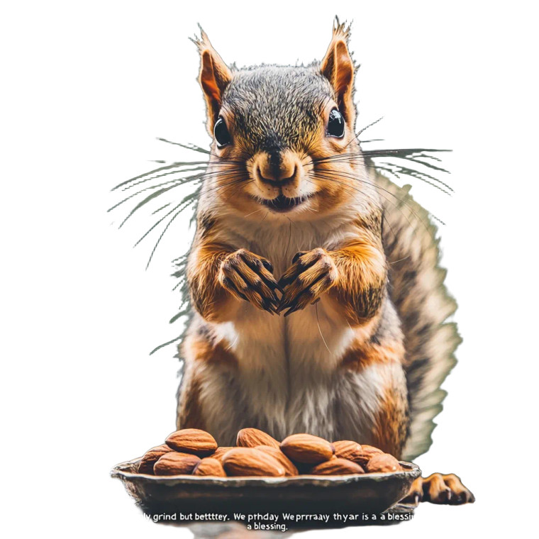 Squirrel Nuts Birthday Message Vinyl Car Decal Sticker – Waterproof & UV-Resistant 4.0"
