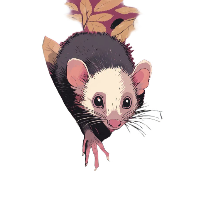 Stupid Possum Illustration Vinyl Car Decal Sticker – Waterproof & UV-Resistant 4.0"