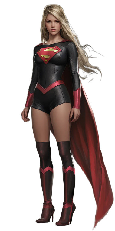 Super Girl Gray Background Vinyl Car Decal Sticker – Waterproof & UV-Resistant 4.0"