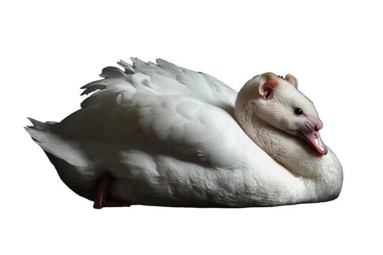 Swan Rat Hybrid Nature Vinyl Car Decal Sticker – Waterproof & UV-Resistant 6.0"