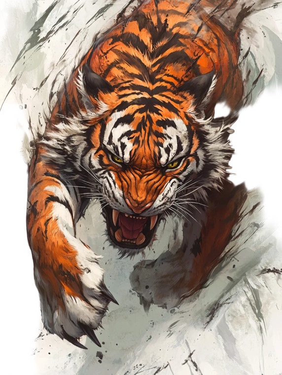 Tiger Tattoo App Vinyl Car Decal Sticker – Waterproof & UV-Resistant 4.0"