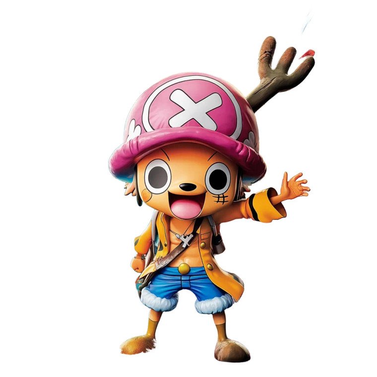 Tony Chopper Dynamic Pose Vinyl Car Decal Sticker – Waterproof & UV-Resistant 4.0"