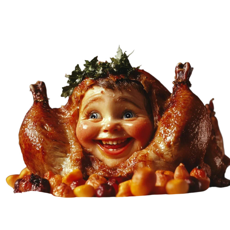 Turkey Child Head Vinyl Car Decal Sticker – Waterproof & UV-Resistant 4.0"