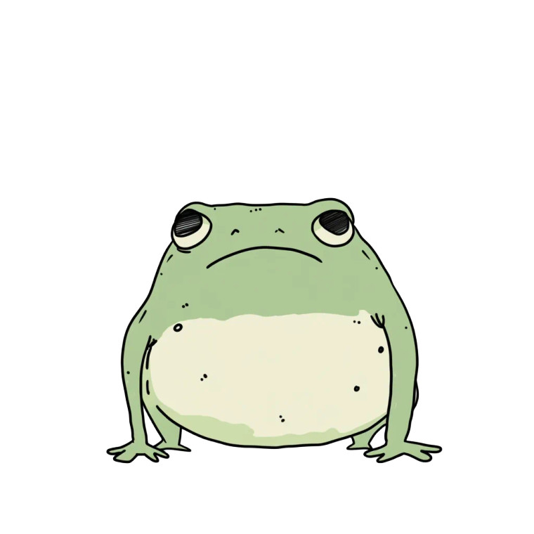 Ugly Frog Cartoon Vinyl Car Decal Sticker – Waterproof & UV-Resistant 4.0"