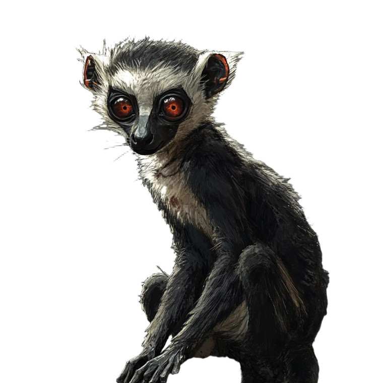 Undead Lemur Vinyl Car Decal Sticker – Waterproof & UV-Resistant 4.0"