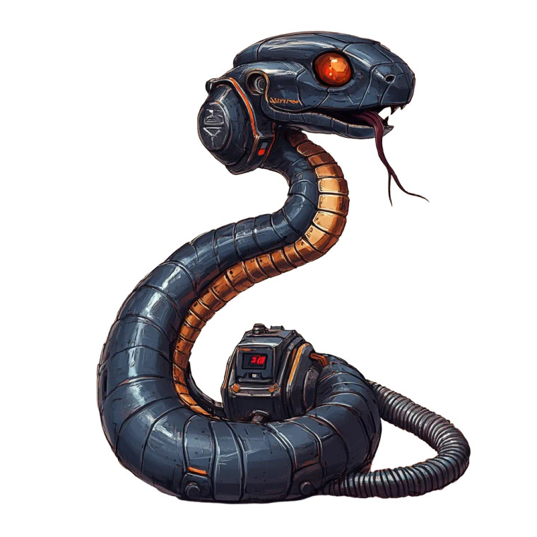 Vacuum Snake Creature Vinyl Car Decal Sticker – Waterproof & UV-Resistant 4.0"