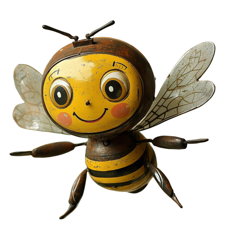 Vintage Toy Flying Bee Vinyl Car Decal Sticker – Waterproof & UV-Resistant 4.0"