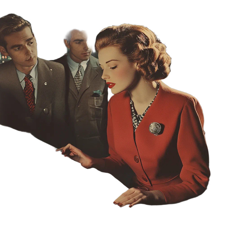 Vintage Women Developer Mainframe Vinyl Car Decal Sticker – Waterproof & UV-Resistant 4.0"