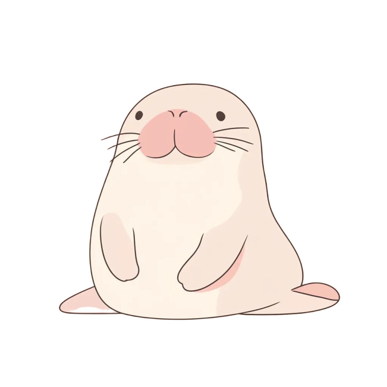 Walrus Hello Kitty Pastel Vinyl Car Decal Sticker – Waterproof & UV-Resistant 4.0"