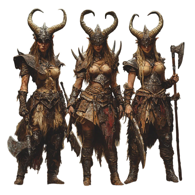 Warhammer Female Beastmen Dramatic Vinyl Car Decal Sticker – Waterproof & UV-Resistant 4.0"