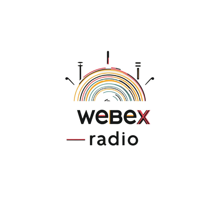 Webex Radio Logo Minimalist Vinyl Car Decal Sticker – Waterproof & UV-Resistant 4.0"