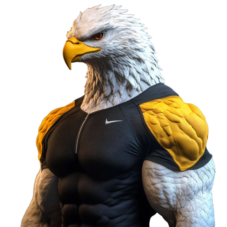 White Eagle Mascot 3D Vinyl Car Decal Sticker – Waterproof & UV-Resistant 4.0"
