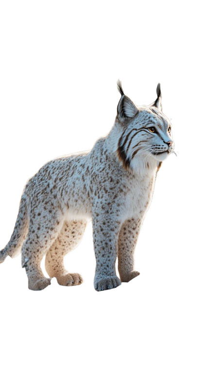 White Lynx Snow Forest Vinyl Car Decal Sticker – Waterproof & UV-Resistant 4.0"