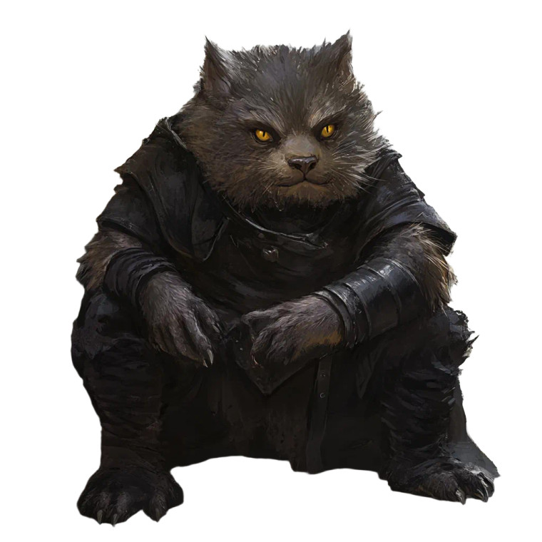 Wombat Cat Character Vinyl Car Decal Sticker – Waterproof & UV-Resistant 4.0"