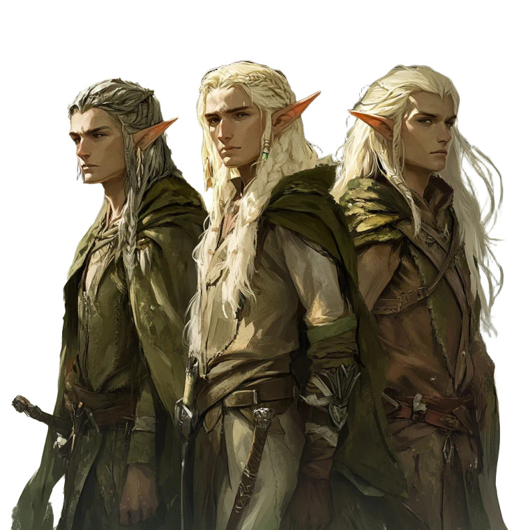 Wood Elf Leaders Group Vinyl Car Decal Sticker – Waterproof & UV-Resistant 4.0"