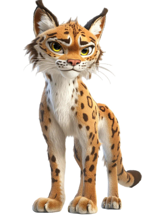 Worried Lynx Disney Style Vinyl Car Decal Sticker – Waterproof & UV-Resistant 4.0"